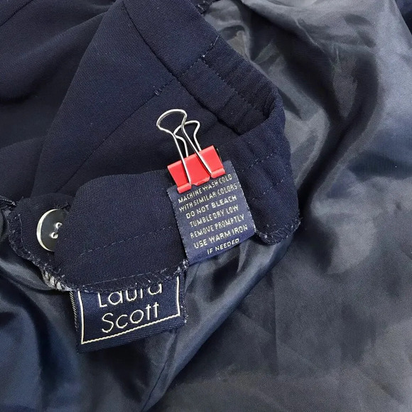 Laura Scott Navy Mini Skirt Women 14 - Picture 13 of 13